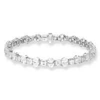 Bracciale diamanti taglio ovale e cushion