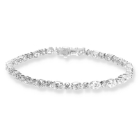 Bracciale diamanti taglio ovale e brillante