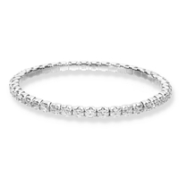 Bracciale elastico diamanti taglio ovale