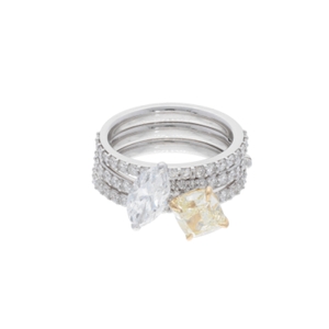 Anello Trasformabile diamanti taglio marquise e cushion