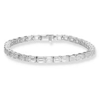 Bracciale diamanti taglio smeraldo